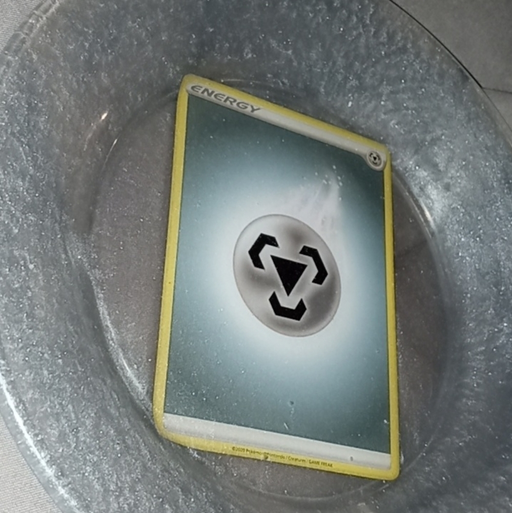 Homemade Pokemon metal energy plate - Picture 1 of 1